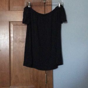 Holister black off the shoulder top